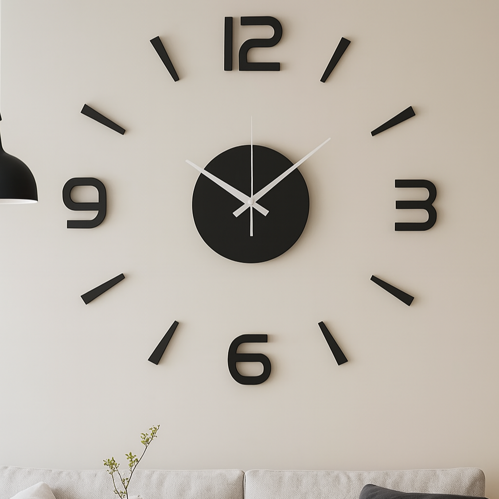 WallSphere – Orologio Adesivo da Parete 3D Moderno e Silenzioso