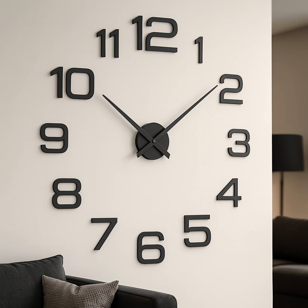 WallSphere – Orologio Adesivo da Parete 3D Moderno e Silenzioso