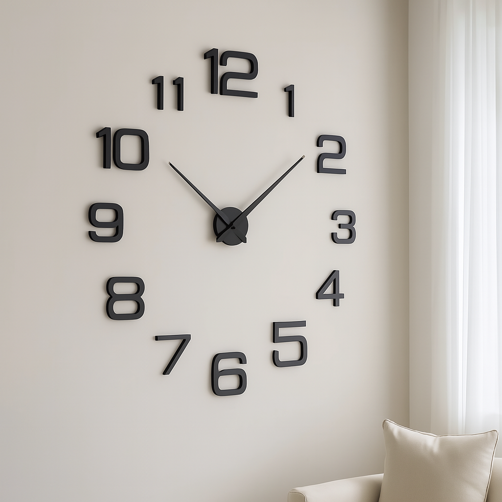 WallSphere – Orologio Adesivo da Parete 3D Moderno e Silenzioso