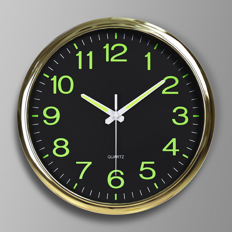 LuminoClock – Orologio da Parete Classico con Numeri Luminescenti e Movimento Silenzioso