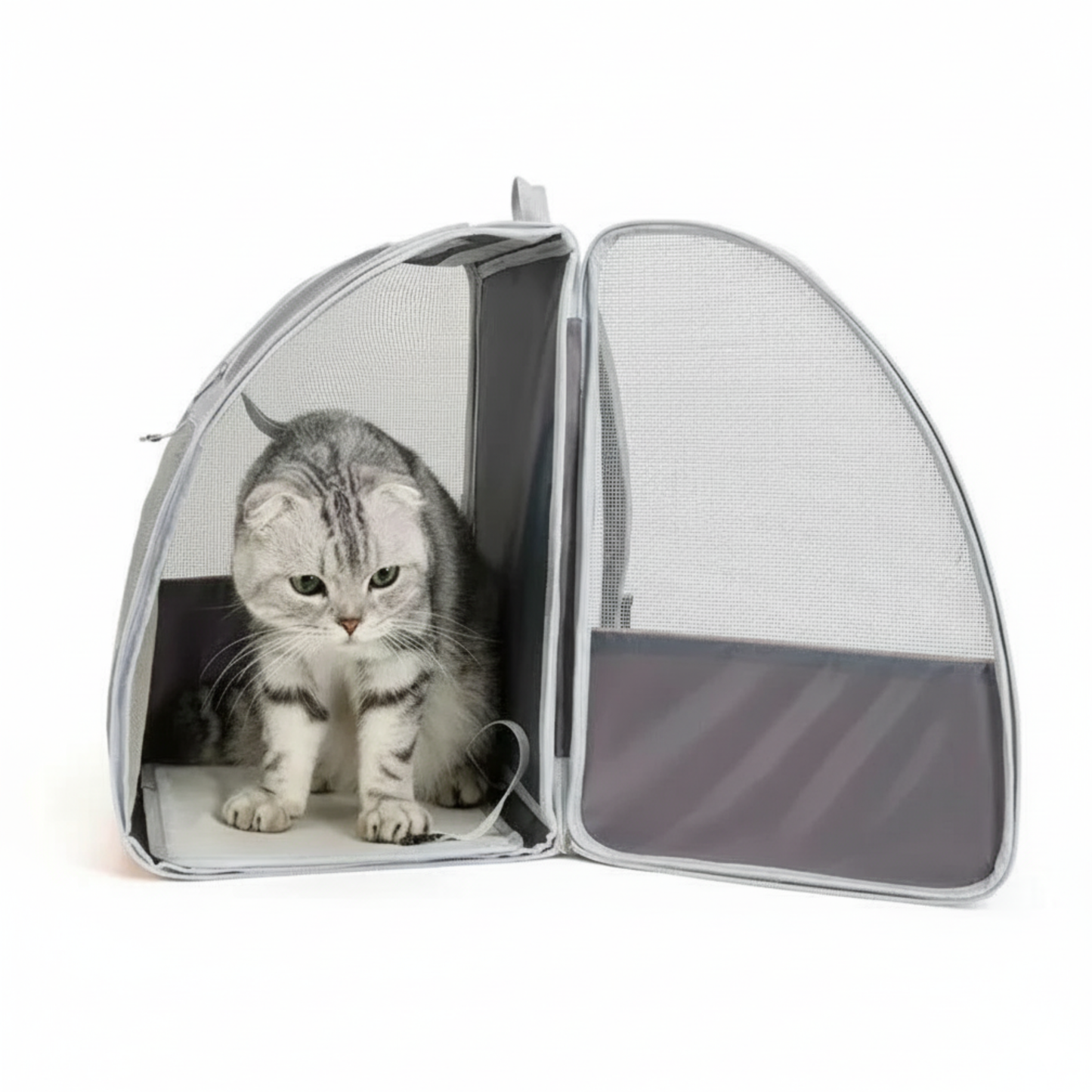 PetVoyage – Zaino Traspirante per Gatti con Design Ergonomico e Ventilazione Completa