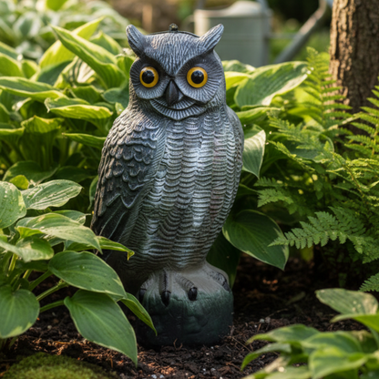 OwlGuard – Statua di Gufo Decorativa Realistica per Giardino con Design Anti-Volatili e Stile Naturale