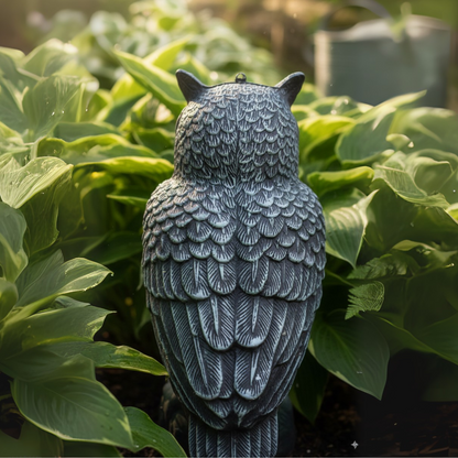OwlGuard – Statua di Gufo Decorativa Realistica per Giardino con Design Anti-Volatili e Stile Naturale