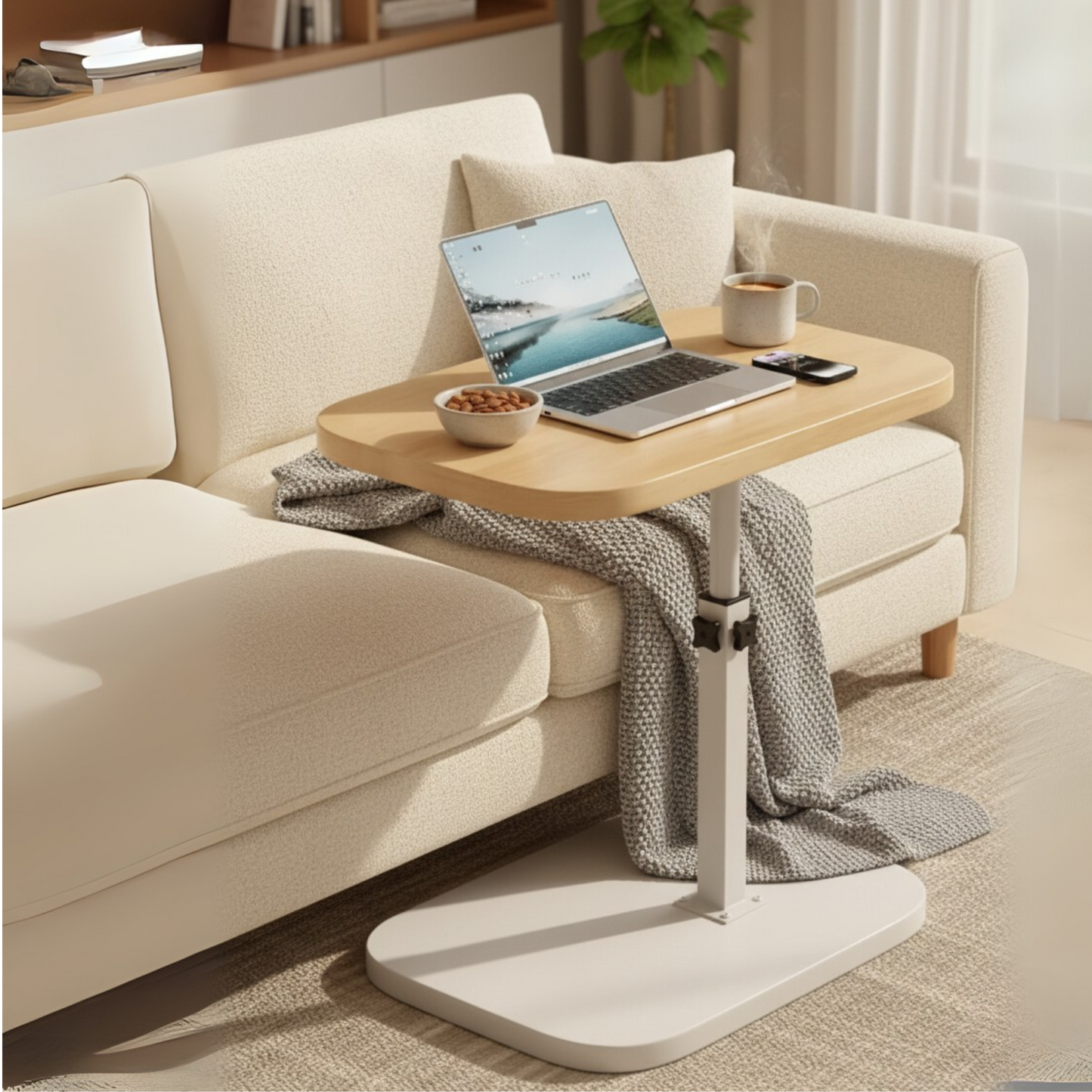 SofaDesk – Tavolino da Divano e Letto Regolabile con Design Salvaspazio Moderno