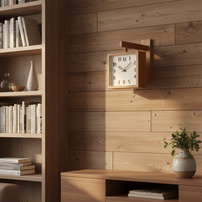 WoodSpin – Orologio da Parete Rotante in Stile Moderno con Design Creativo