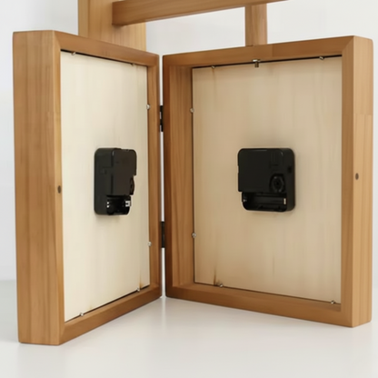 WoodSpin – Orologio da Parete Rotante in Stile Moderno con Design Creativo