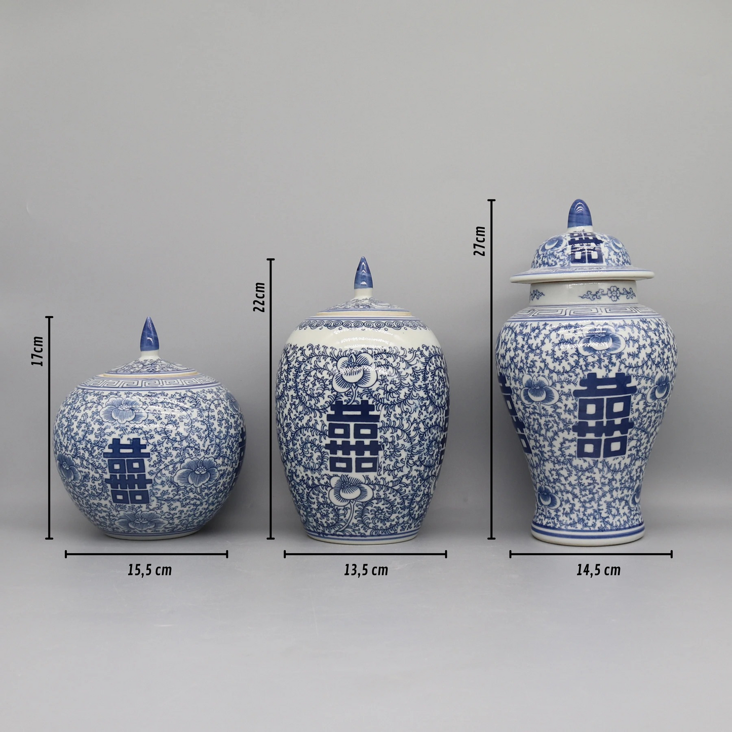 OrientJar – Vaso Decorativo in Ceramica con Coperchio e Motivi Floreali in Stile Classico Elegante