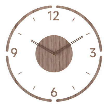 WoodLoop – Orologio da Parete Minimalista in Legno Chiaro Stile Nordico Silenzioso