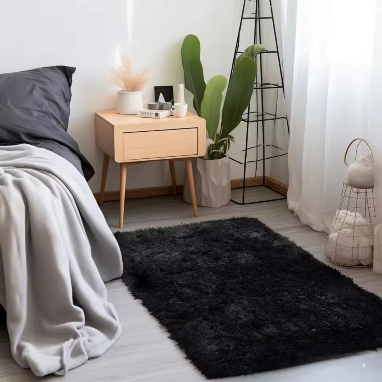 SoftNest – Tappeto Morbido da Camera in Stile Moderno Antiscivolo e Lavabile