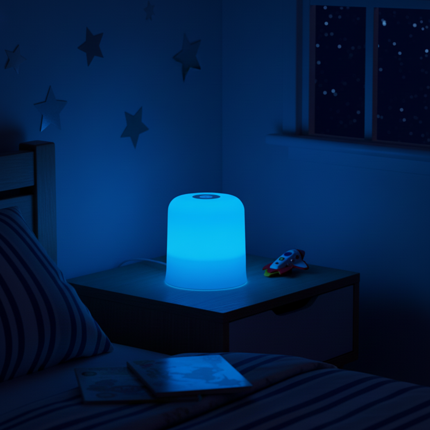 LumiEase – Lampada Notturna Minimalista con Luce Calda e Design Moderno Ricaricabile