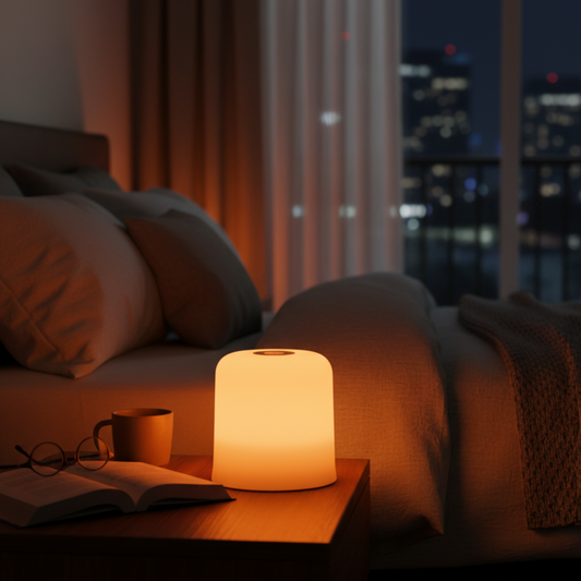 LumiEase – Lampada Notturna Minimalista con Luce Calda e Design Moderno Ricaricabile