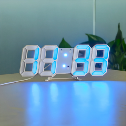LumoDigit – Orologio Digitale da Parete con LED Luminosi e Design Moderno