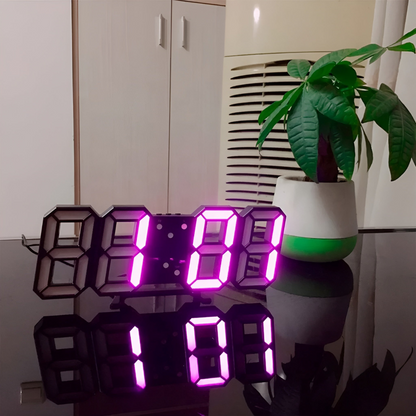 LumoDigit – Orologio Digitale da Parete con LED Luminosi e Design Moderno