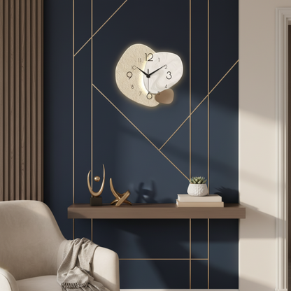 StoneFlow – Orologio da Parete Moderno con Design Astratto e Stile Minimalista Elegante