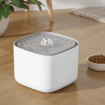 PuraFlow – Fontanella Automatica per Gatti con Filtro Silenzioso e Design Minimalista