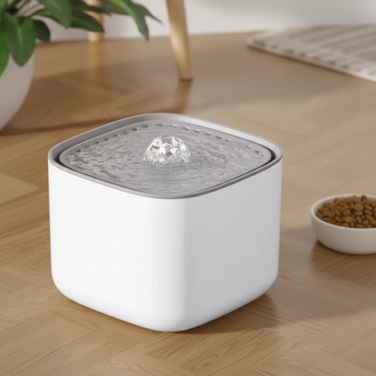 PuraFlow – Fontanella Automatica per Gatti con Filtro Silenzioso e Design Minimalista
