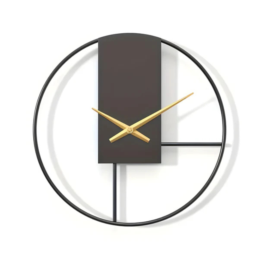 AxisFlow – Orologio da Parete Moderno in Stile Geometrico con Movimento Silenzioso