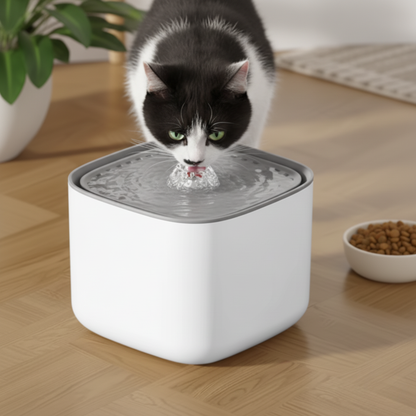 PuraFlow – Fontanella Automatica per Gatti con Filtro Silenzioso e Design Minimalista