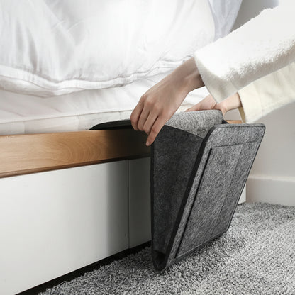 BedMate – Organizzatore da Letto Minimalista con Tasche Laterali Salvaspazio e Design Funzionale