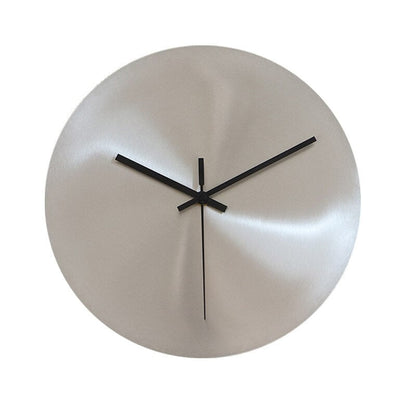 SteelWhirl – Orologio da Parete Minimalista in Acciaio Spazzolato con Movimento Silenzioso