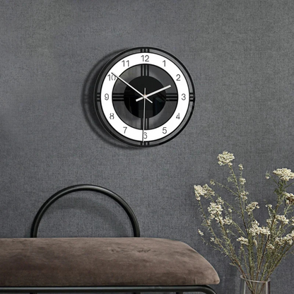 LineaTime – Orologio da Parete Geometrico Silenzioso in Stile Moderno