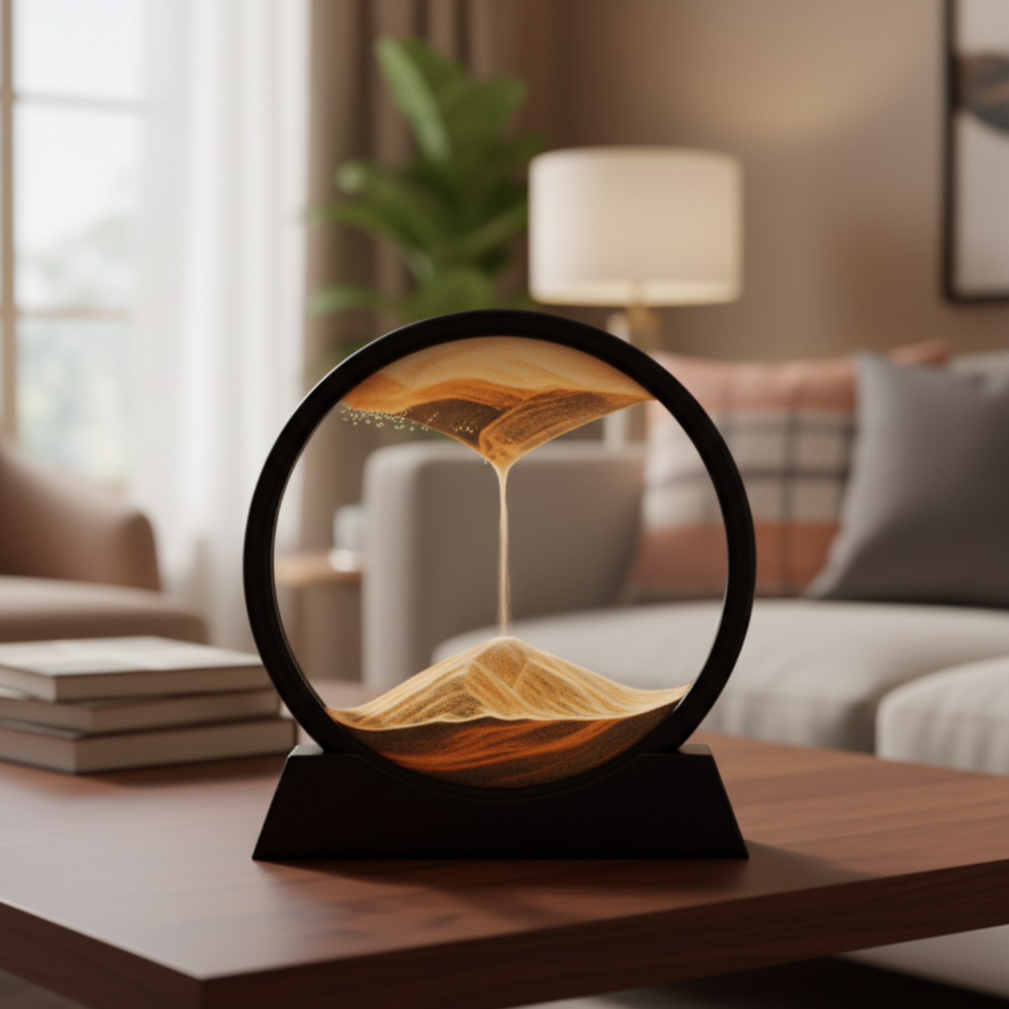 SandVista – Quadro di Sabbia Decorativo Rotante con Design Elegante e Stile Rilassante