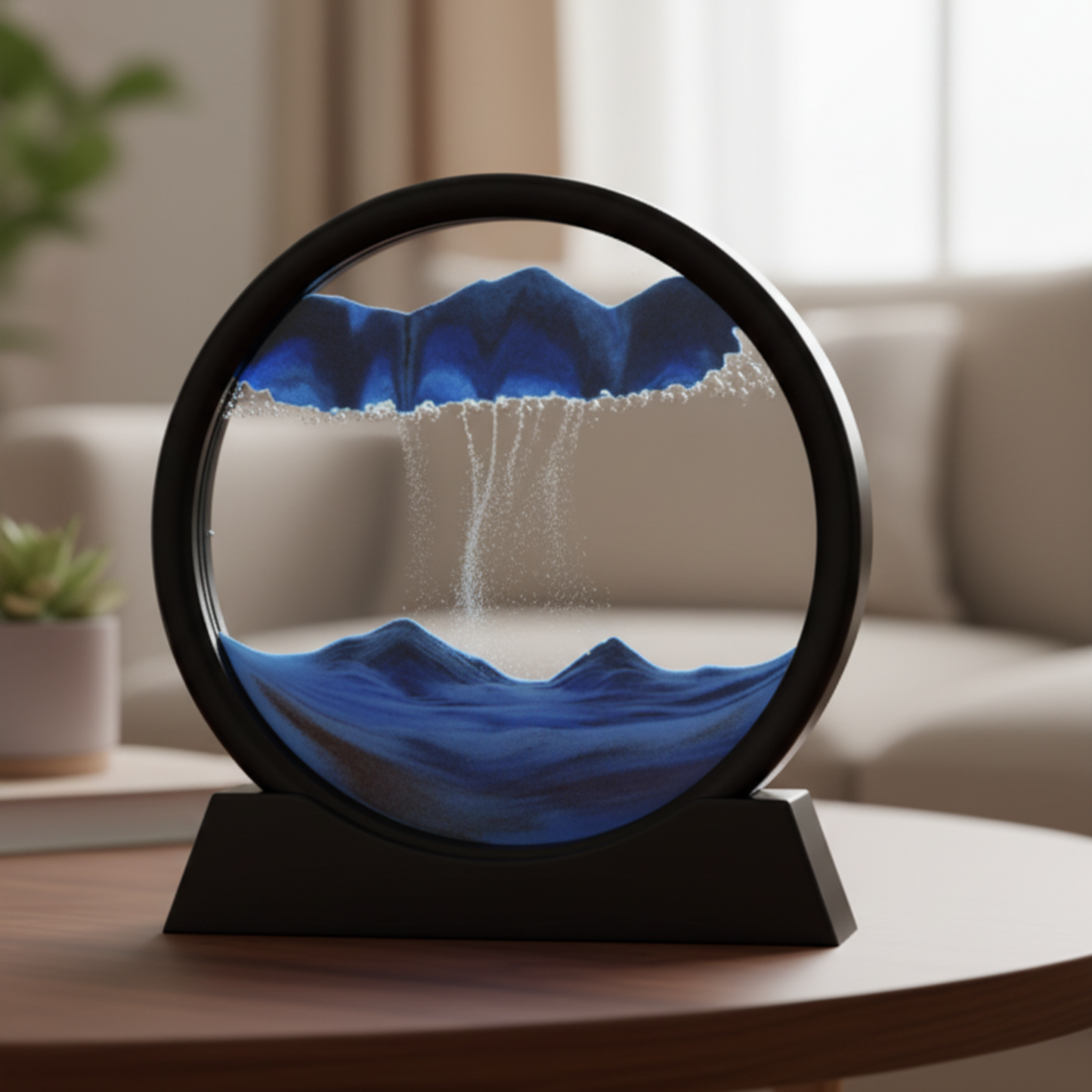 SandVista – Quadro di Sabbia Decorativo Rotante con Design Elegante e Stile Rilassante