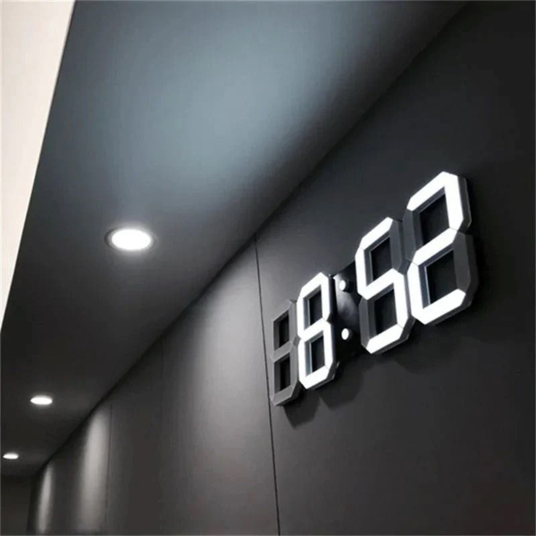LumoDigit – Orologio Digitale da Parete con LED Luminosi e Design Moderno