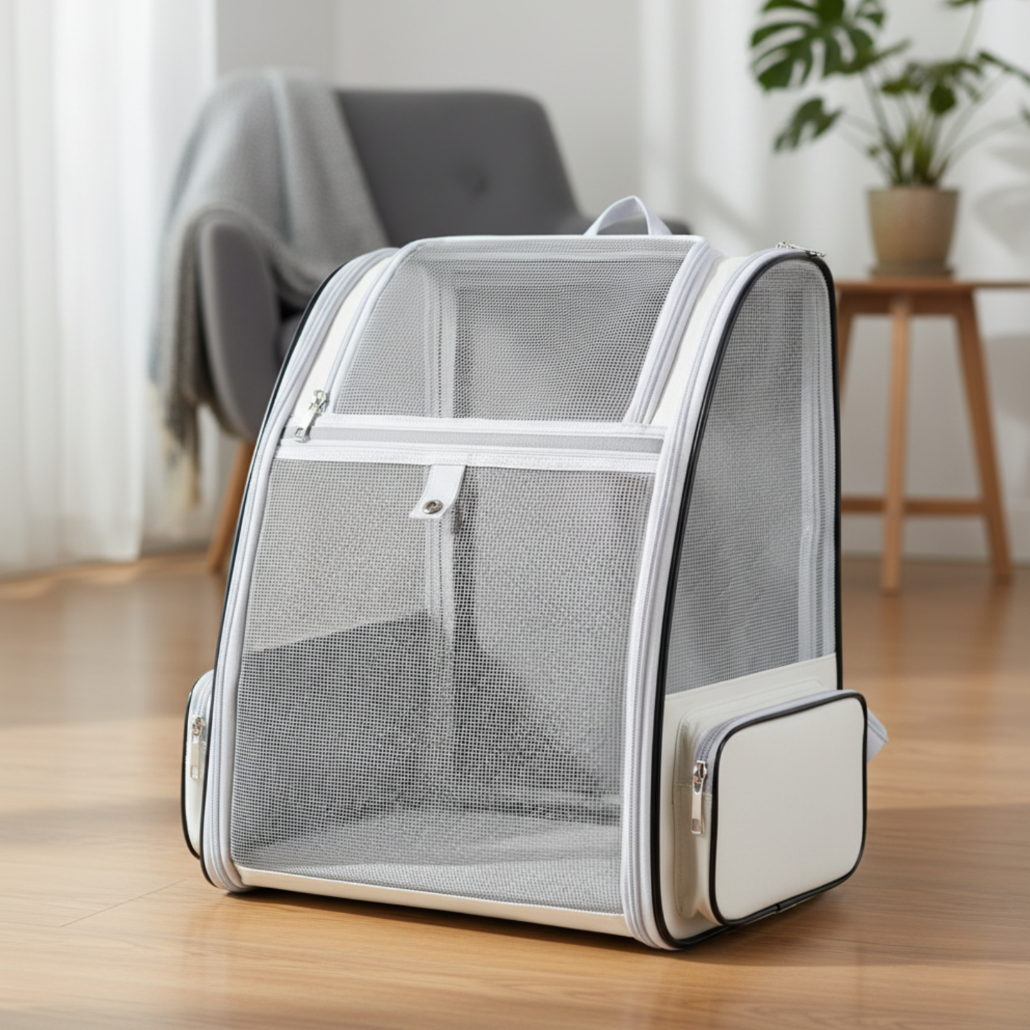 PetVoyage – Zaino Traspirante per Gatti con Design Ergonomico e Ventilazione Completa