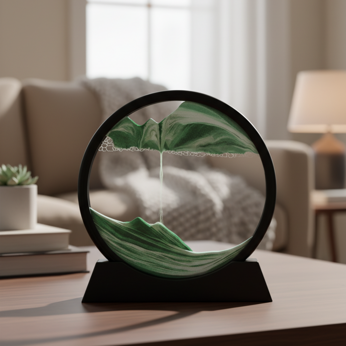 SandVista – Quadro di Sabbia Decorativo Rotante con Design Elegante e Stile Rilassante