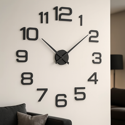 WallSphere – Orologio Adesivo da Parete 3D Moderno e Silenzioso
