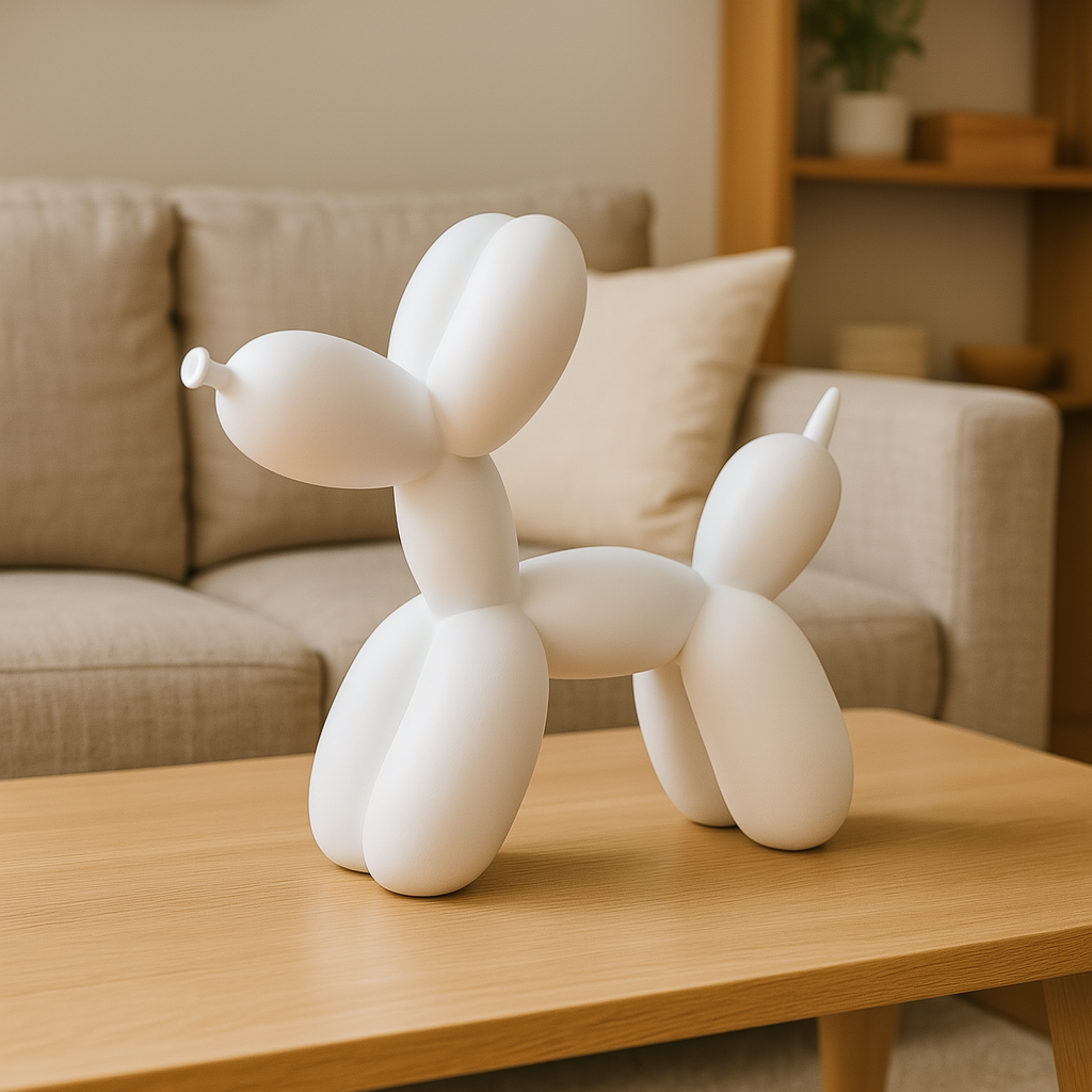 BalloonArte – Scultura da Tavolo Moderna in Stile Pop Astratto e Decorativo