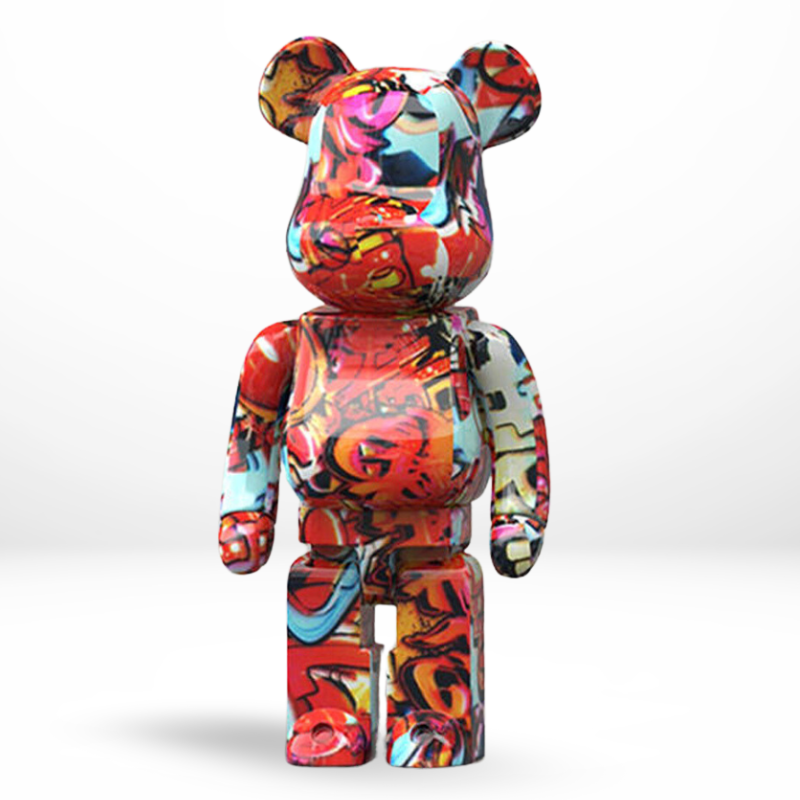 PopBear – Scultura Decorativa Moderna in Resina con Design Astratto per Arredo Interni