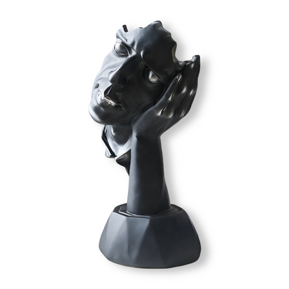 EternaMente – Scultura Astratta da Tavolo in Resina con Design Moderno ed Elegante