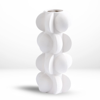 BoldForma – Vaso Decorativo in Stile Moderno con Texture Geometrica Astratta