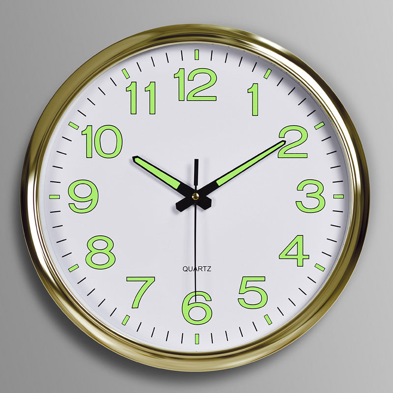 LuminoClock – Orologio da Parete Classico con Numeri Luminescenti e Movimento Silenzioso