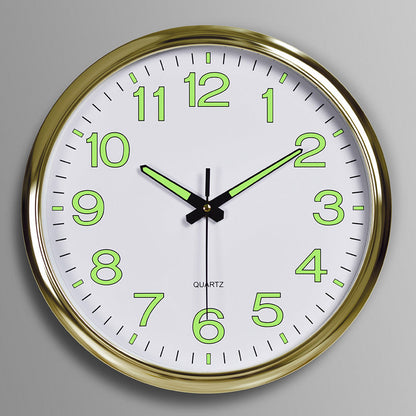 LuminoClock – Orologio da Parete Classico con Numeri Luminescenti e Movimento Silenzioso