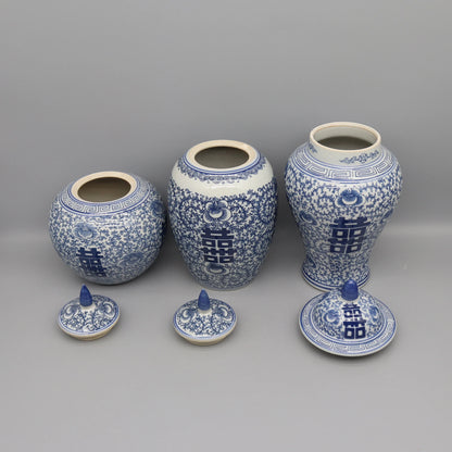 OrientJar – Vaso Decorativo in Ceramica con Coperchio e Motivi Floreali in Stile Classico Elegante