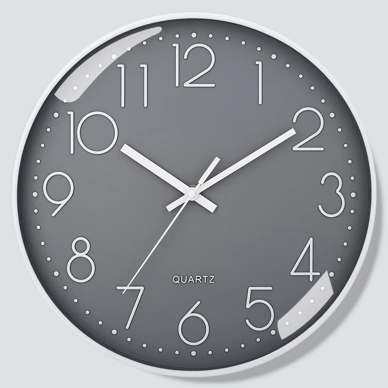 SlimTick – Orologio da Parete Minimalista con Numeri Grandi e Design Silenzioso Moderno