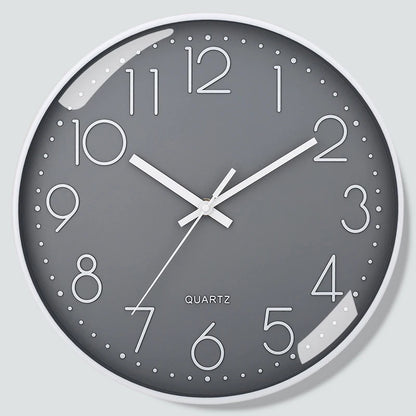 SlimTick – Orologio da Parete Minimalista con Numeri Grandi e Design Silenzioso Moderno
