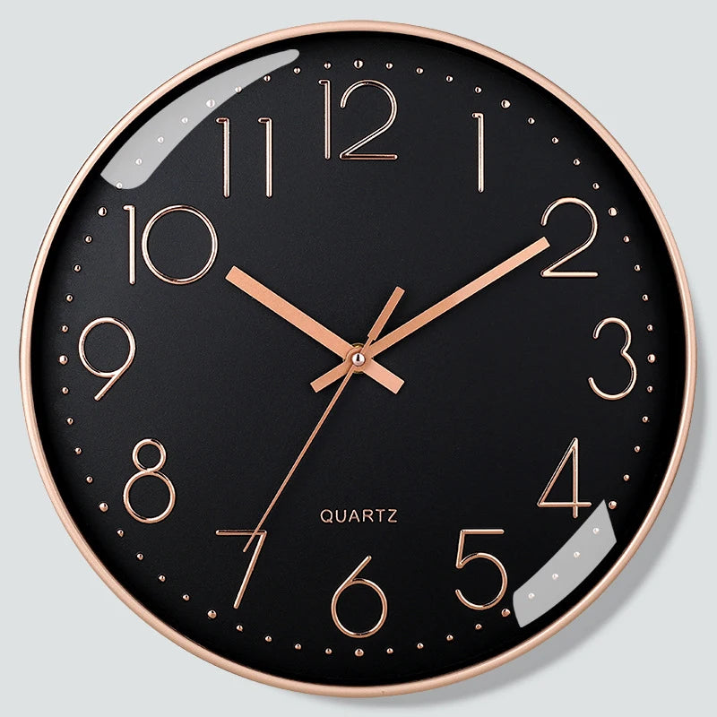 SlimTick – Orologio da Parete Minimalista con Numeri Grandi e Design Silenzioso Moderno