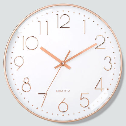 SlimTick – Orologio da Parete Minimalista con Numeri Grandi e Design Silenzioso Moderno