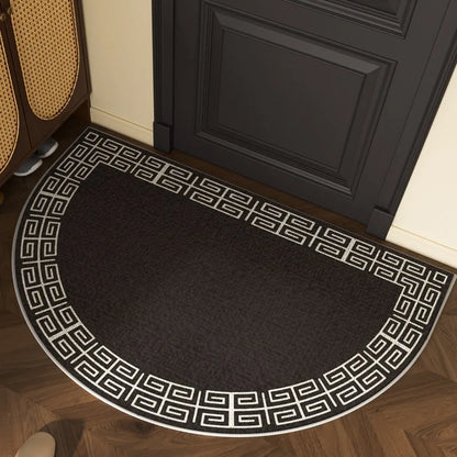 HomeMatt – Tappeto Moderno a Mezzaluna con Bordo Decorativo Antiscivolo