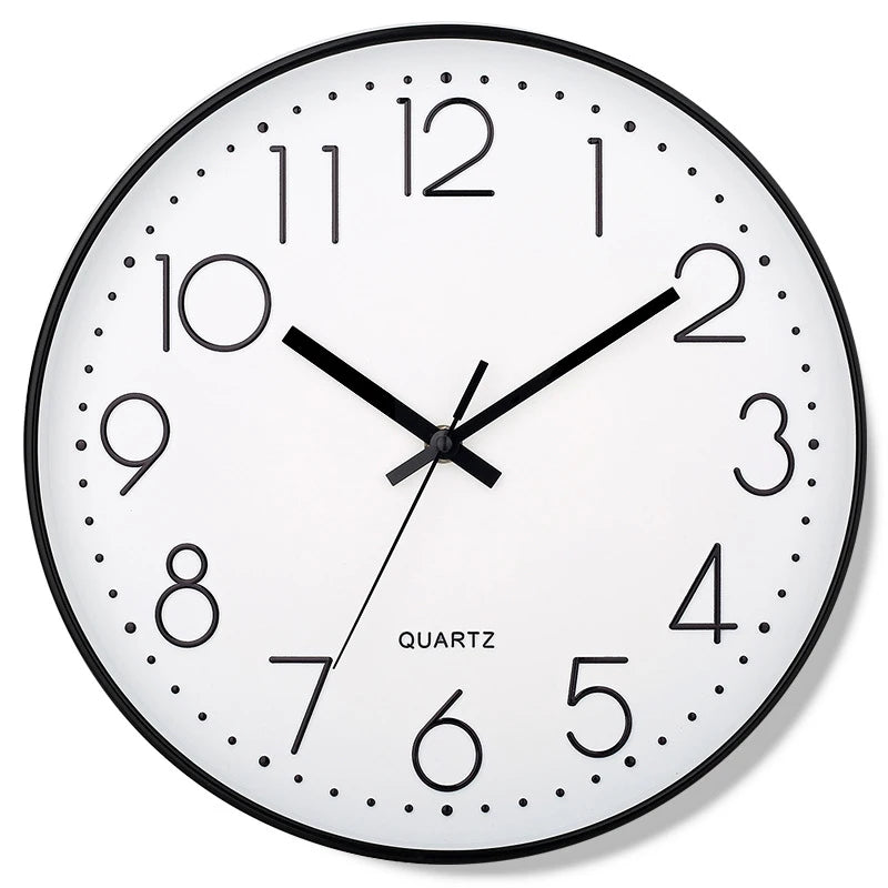 SlimTick – Orologio da Parete Minimalista con Numeri Grandi e Design Silenzioso Moderno