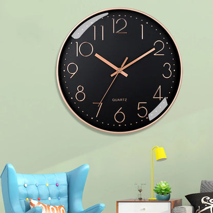SlimTick – Orologio da Parete Minimalista con Numeri Grandi e Design Silenzioso Moderno