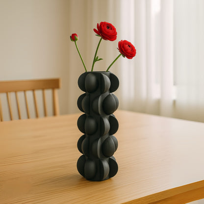 BoldForma – Vaso Decorativo in Stile Moderno con Texture Geometrica Astratta