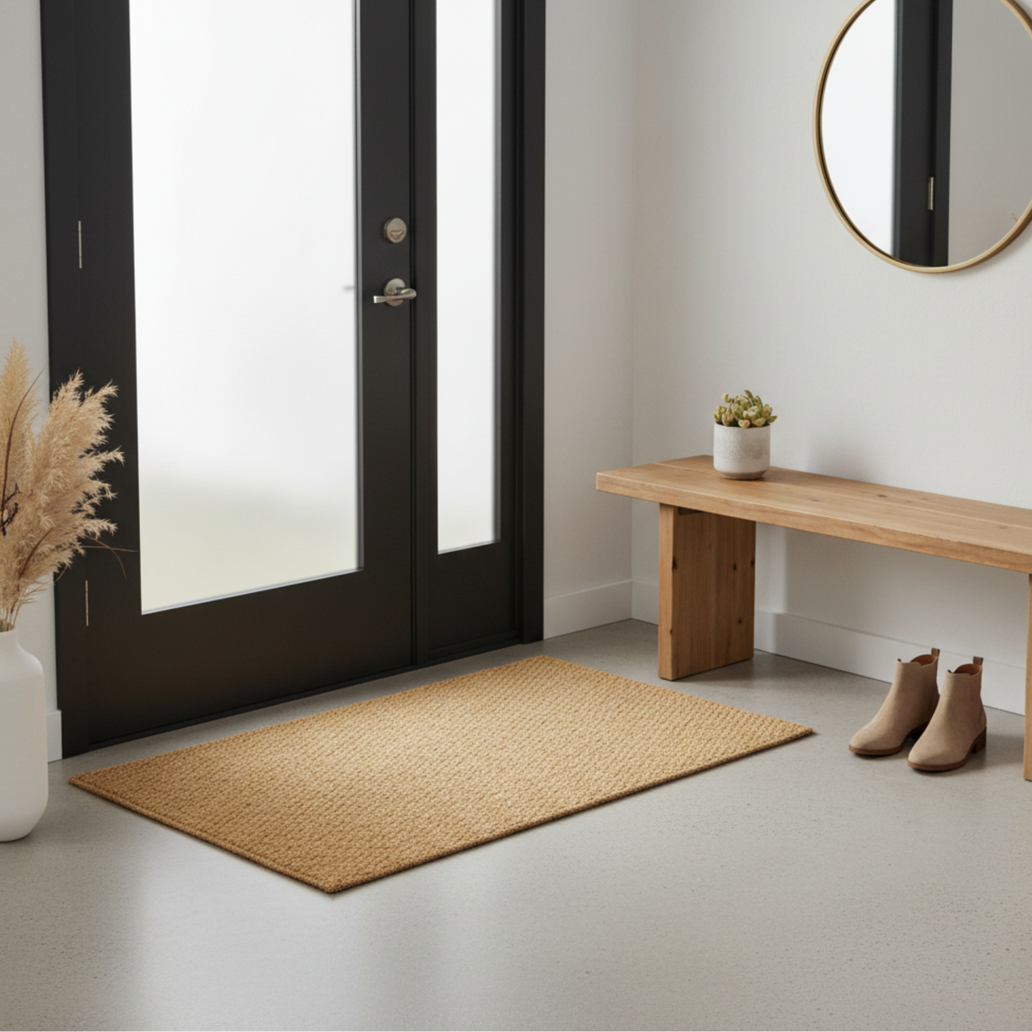 SoftStep– Tappeto Antiscivolo Beige per Ingresso o Bagno