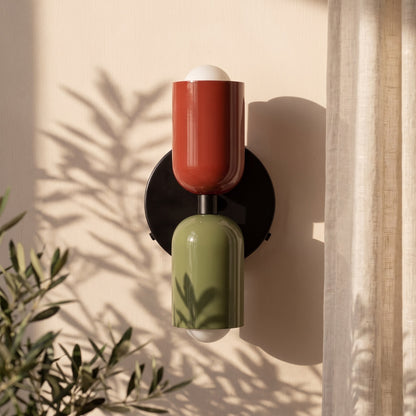 Applique murale Tandem rouge et vert