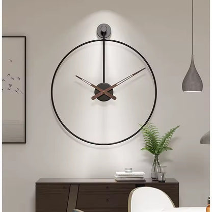 Orologio da parete WallAxis, struttura geometrica sospesa