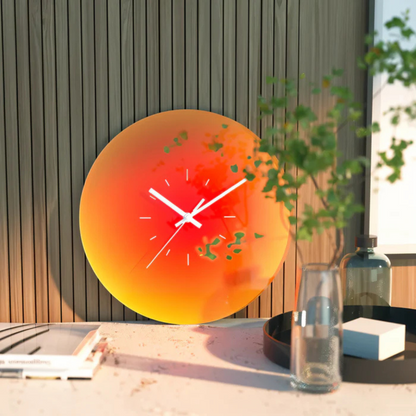 Orologio da parete ZenTime minimalista in stile moderno, vista frontale